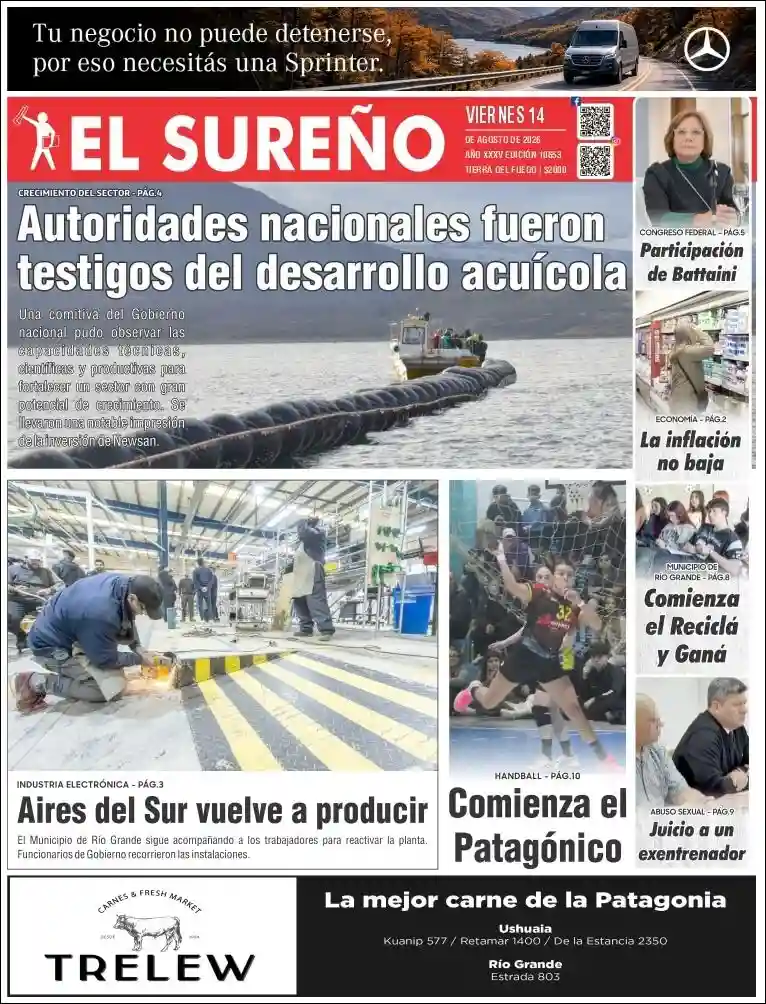 Estudios Max | ANCHA SÚMAJ - Tapa del diario El Sureño